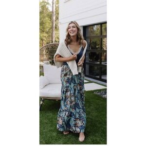 NWT Francis + Benedict Evie Maxi Skirt Size Small Floral